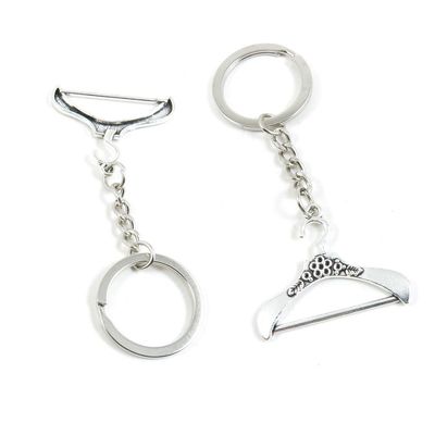100 Pieces Keychain Keyring Door Car Key Chain Ring Tag Charms Supply V6UN9H Suit Hanger