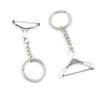 100 Pieces Keychain Keyring Door Car Key Chain Ring Tag Charms Supply V6UN9H Suit Hanger view 1