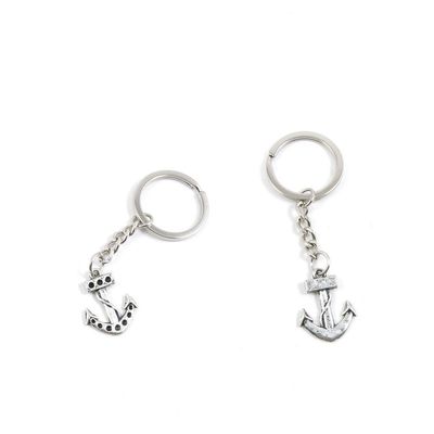 2 Pieces Keychain Keyring Door Car Key Chain Ring Tag Charms Supply X2DQ0M Boat Anchor