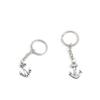 2 Pieces Keychain Keyring Door Car Key Chain Ring Tag Charms Supply X2DQ0M Boat Anchor view 1