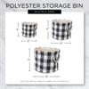 Bone Dry Pet Storage Collection Collapsible Bin, Small Round, Aqua view 3