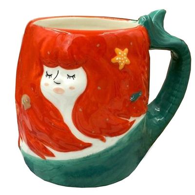 3D Ceramics Fruit / Animal Handwork Coffee Mug Water Tea Cup - Pig/Panda/Fox/ Strawberry/Pineapple/Mermaid