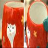 3D Ceramics Fruit / Animal Handwork Coffee Mug Water Tea Cup - Pig/Panda/Fox/ Strawberry/Pineapple/Mermaid view 2
