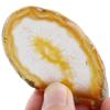 rockcloud 10 Pcs Agate Light Table Slices, Healing Crystals Geode Stones,Irregular Home Decoration Jewelry Making,Yellow view 4