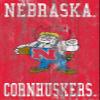 Fan Creations C0786-Nebraska University of Nebraska Heritage Distressed Logowith Team Name 6x12 University of Nebraska Heritage Logo W/, Multi view 1