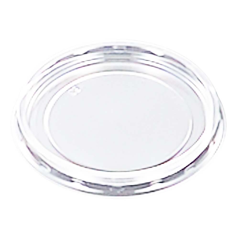 Chuo Kagaku C-AP Cup 66 Disposable Container Lids, Made in Japan, Drop Lids, Pack of 50, Size: Approx. 2.7 x 2.7 x 0.3 inches (6.9 x 6.9 x 0.7 cm), Transparent