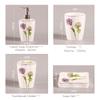 USTARAIL Ceramic Bathroom 5 Pieces Set Supplies Dandelion Bathroom Accessories Set Stylish Bath Accessories Beautiful Home Gifts view 4