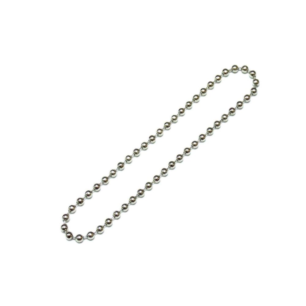 Shade Doctor of Maine 60 in. (5ft.) Drop Length Continuous Chain Loop - #10 4.5mm - Nickel Plate for Clutch Roller Shades