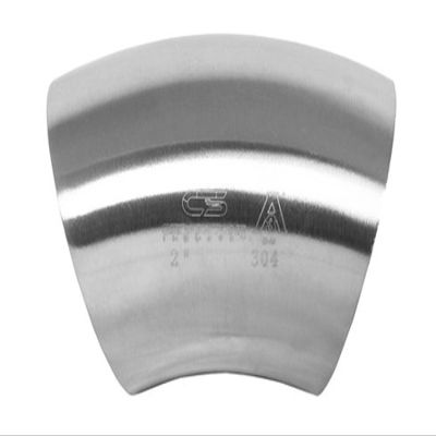 2" 45 Degree 304 Stainless Steel Short Bend Weld Fitting