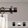 A&F Rod Decor Cover Curtain Rod 1.5 inch OD, 165" - 215" long - Cocoa view 2