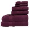 Austin Horn Classics Zero Twist 6-Piece Bath Towel Set Red view 1