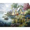 CANVAS ON DEMAND Cottage Cove Wall Decal, Artwork view 1