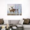 CANVAS ON DEMAND Deer in Birch Woods Wall Decal, Deer Artwork view 4