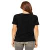 Bella Canvas Missys Relaxed Jersey Short-Sleeve V-Neck T-Shirt (6405) Black, M view 2