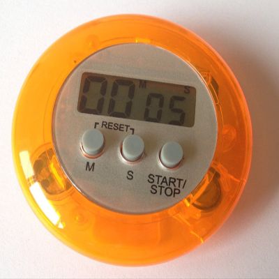 SGirl Wholesale Electronic LCD Display Circular Digital Cooking Timer Kitchen Timer Countdown Clock Alarm Stop Watch Maximum to 99 Minutes 59 Seconds(Orange)