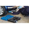 Draper 16453 1/2-Inch Square Drive Combined MM/AF Micro Satin Chrome 41 Piece Socket Set, Blue view 2