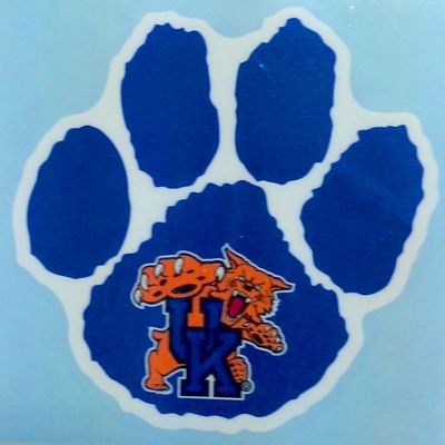 University of Kentucky Wildcats BLUE PAW LOGO 4" Vinyl Decal UK Car Truck Window Sticker