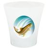 NEW! 3 Gallon Oval Shaped Wastebasket in a Clear Plastic Finish that Features Your Choice of a Novelty Theme Logo and a Free Trash Can Liner! (Trout) view 1