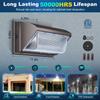 ledmo LED Wall Pack Light, 120W 5000K 15840LM Outdoor Security Flood Light Waterproof IP65 LED Wall Lighting for Garage Warehouses Parking Lots view 2