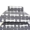 8PC Norwich Grey Cal-King Size Bed in a Bag- Medium Weight Down Alternative Comforter (Duvet Insert) with Cotton Duvet Cover Set and Bed Sheets view 4