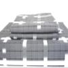 8PC Norwich Grey King Size Bed in a Bag- Medium Weight Down Alternative Comforter (Duvet Insert) with Cotton Duvet Cover Set and Bed Sheets view 4