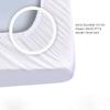 1000 Thread Count Solid Egyptian Quality 100% Cotton 1 PC Fitted Sheet(Bottom Sheet Only) Extra Long Fit Upto 15" inches Deep Pocket (Twin, White Stripe). view 2