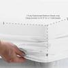 1000 Thread Count Solid Egyptian Quality 100% Cotton 1 PC Fitted Sheet(Bottom Sheet Only) Extra Long Fit Upto 15" inches Deep Pocket (Twin, White Stripe). view 3