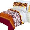 8PC Mission Cal-King Size Bed in a Bag- Medium Weight Down Alternative Comforter (Duvet Insert) with Cotton Duvet Cover Set and Bed Sheets view 1