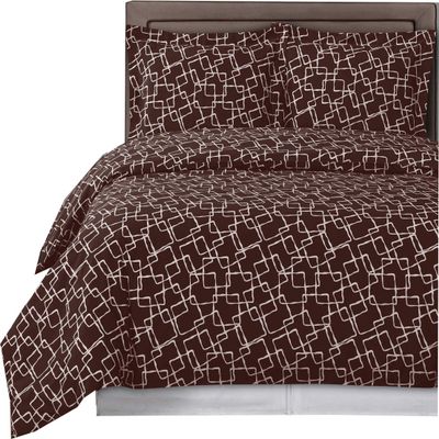 8PC Eva Chocolate King Size Bed in a Bag- Medium Weight Down Alternative Comforter (Duvet Insert) with Cotton Duvet Cover Set and Bed Sheets