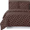 8PC Eva Chocolate King Size Bed in a Bag- Medium Weight Down Alternative Comforter (Duvet Insert) with Cotton Duvet Cover Set and Bed Sheets view 1