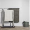 Blomus Tubo Pedal bin Made of Powder-Coated Steel, Moon Grey, 3 L Capacity, Smart Close System, Removable Bucket, Exclusive Bathroom Accessory (H x W x D): 24.5 x 17 x 17 cm, Moon Grey, 68993 view 2