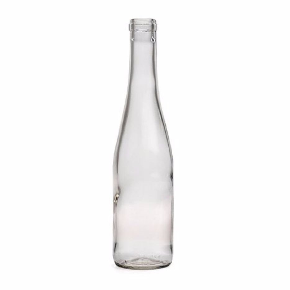 E.C. Kraus HOZQ8-1282 375 mL Split Clear Wine Bottles, Cork Finish