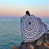 Bersuse 100% Cotton Venice Turkish Towel Beach Towel Bath Towel Dual Layer Peshtemal Beach Blanket Beach Essentials - 39x71 Inches, Black (Set of 6) view 2