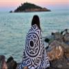 Bersuse 100% Cotton Venice Turkish Towel Beach Towel Bath Towel Dual Layer Peshtemal Beach Blanket Beach Essentials - 39x71 Inches, Black (Set of 6) view 3