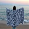 Bersuse 100% Cotton Venice Turkish Towel Beach Towel Bath Towel Dual Layer Peshtemal Beach Blanket Beach Essentials - 39x71 Inches, Black (Set of 6) view 4
