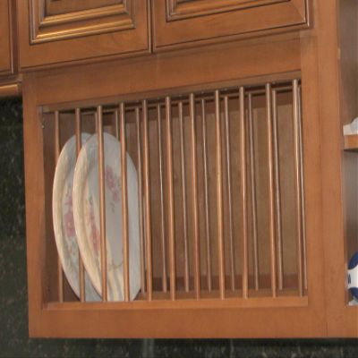 Cabinet Dish Racks in Red Oak (Set) (in 36"W)