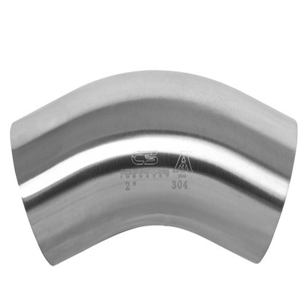 1.5" 45 Degree 316 Stainless Steel Long Bend Weld Fitting