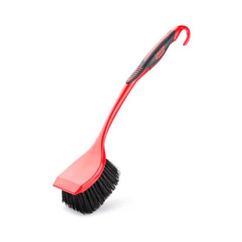LIBMAN 522 Long Handle (18") Utility Brush Red,PK6