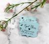 Baptism Tags - Small Personalized God Bless Favor Tags (Set of 20) (Blue) view 2