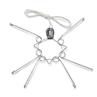 Display Buddie Adjustable Wall Plate Hanger - Secure for Round Platter Bowl Tray Wall Display - Steel - Silicone Hooks - Large 14"-22" up to 8 lbs