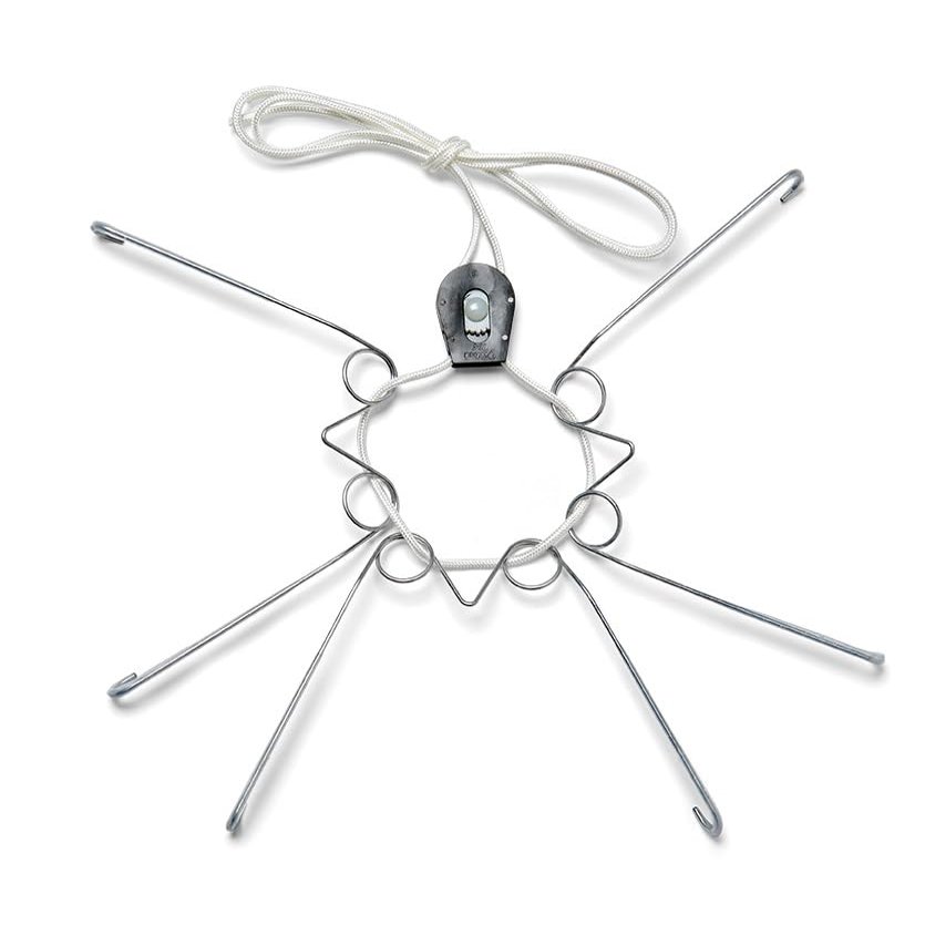 Display Buddie Adjustable Wall Plate Hanger - Secure for Round Platter Bowl Tray Wall Display - Steel - Silicone Hooks - Large 14"-22" up to 8 lbs
