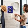 Display Buddie Adjustable Wall Plate Hanger - Secure for Round Platter Bowl Tray Wall Display - Steel - Silicone Hooks - Large 14"-22" up to 8 lbs view 2