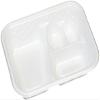 Chuo Kagaku Disposable Containers, Made in Japan, CF Layered Bento Okazu, 50 Pieces, Size: Approx. 7.2 x 5.2 x 1.5 inches (18.2 x 13.2 x 3.7 cm), White view 1