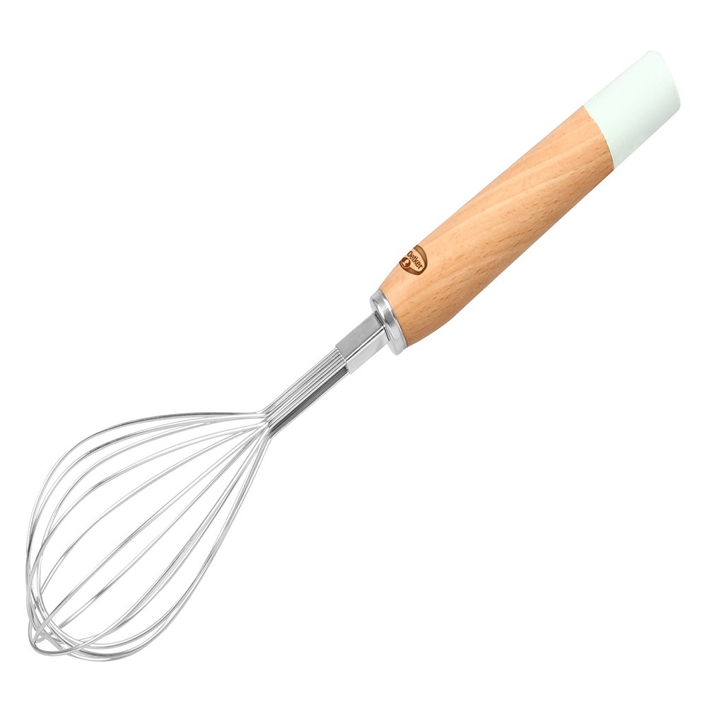 Dr. Oetker 4619 Retro Snow Brush with Wooden Handle 26 cm Stainless Steel Silver/Brown, 27 x 5 x 1 cm