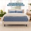 Bare Home Coverlet Set - Full/Queen - Lightweight Bed Decor - Comforter Alternative - All-Season Quilted Bedspread (Full/Queen, Coronet Blue) view 4