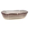 Novacart Oval Glassine Paper Condiment Candy Party Cup 5.25" x 1.25" Bottom, 1.06" High, Brown-Striped Exterior - Pack of 200 view 1