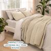 Bare Home Coverlet Set - Twin/Twin Extra Long - Lightweight Bed Decor - Comforter Alternative - All-Season Quilted Bedspread (Twin/Twin XL, Sand) view 3