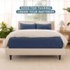Bare Home Coverlet Set - Full/Queen - Lightweight Bed Decor - Comforter Alternative - All-Season Quilted Bedspread (Full/Queen, Dark Blue) view 4