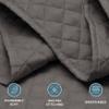 Bare Home Coverlet Set - Full/Queen - Lightweight Bed Decor - Comforter Alternative - All-Season Quilted Bedspread (Full/Queen, Grey) view 2