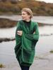 Aran Woollen Mills Irish Knit Blanket Merino Wool Patchwork Intarsia Throw Made in Ireland (Kiwi/Connemara Green) view 3